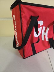 GRUBHUB Official Large 19″x19″x9” Insulated Food Delivery Carrying Tote Bag Red