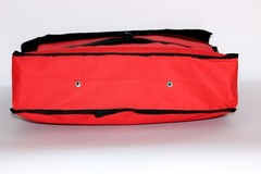  Insulated Pizza Delivery Bag, Red Nylon, 18″ x 18″ x 5″ — Holds up to (2)