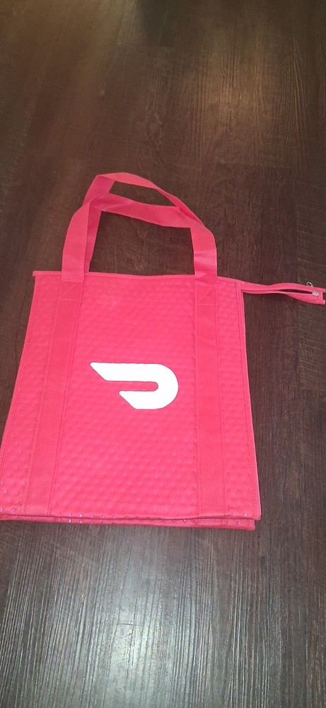 Genuine Door Dash DoorDash Food Delivery Bag Insulated Thermal Tote 13x15x 9 Red