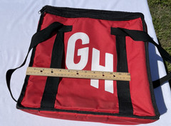 Grub Hub Red Insulated Delivery Bag 15 x 14 x 10