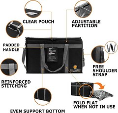 Premium Insulated Food Delivery Bag with YKK Zipper – Large Commercial Catering