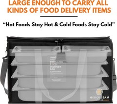 Premium Insulated Food Delivery Bag with YKK Zipper – Large Commercial Catering