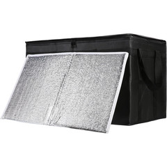 1-Pack Insulated Food Delivery Bag with Hard Bottom, Xxx-Large Commercial Foo…