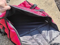 Papa Johns Pizza Insulated Hot Bag Delivery Large Red Carrying Case Tote