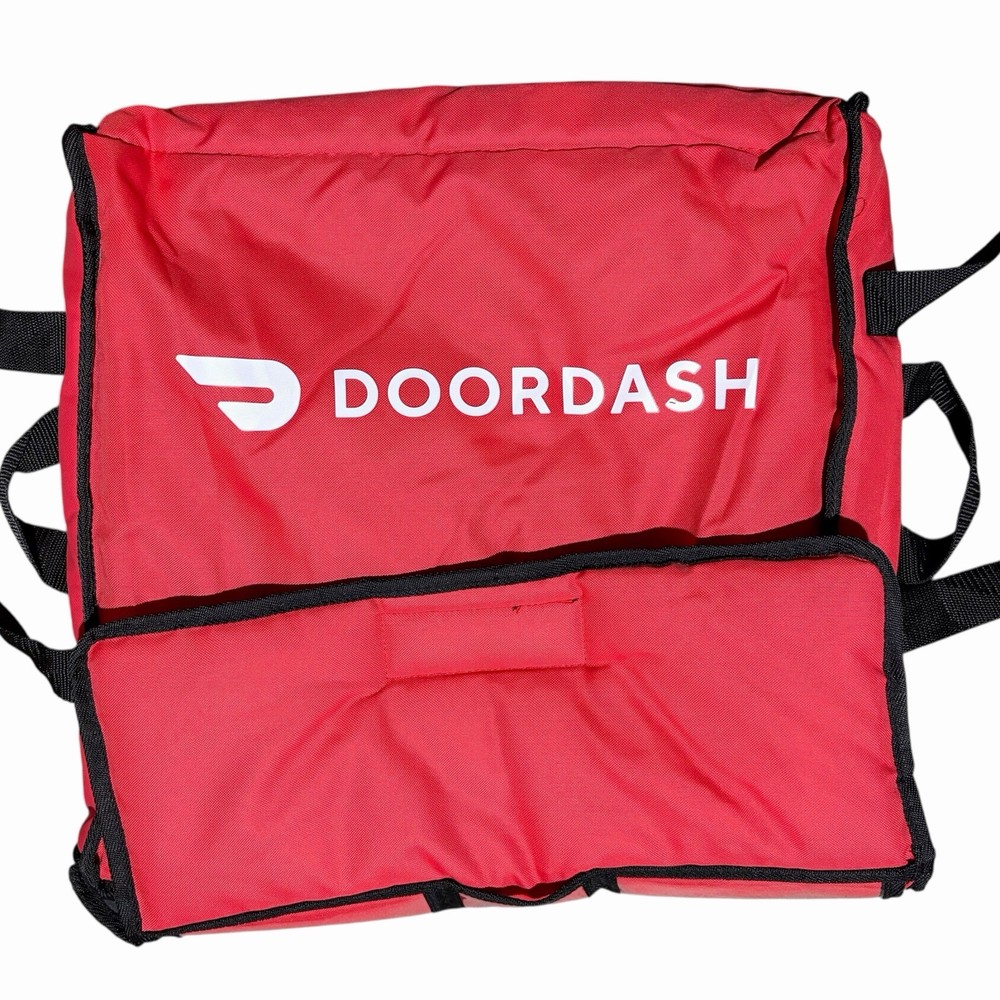 Official DoorDash Pizza Delivery Bag — Insulated Thermal Hot Cold Tote 19x19x5