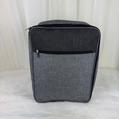 Double Decker Casserole Carrier Insulated Food Transport Delivery Bag Grey