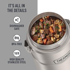 Thermos Stainless King Vacuum-Insulated Food Jar 2 Storage Container Inserts 47