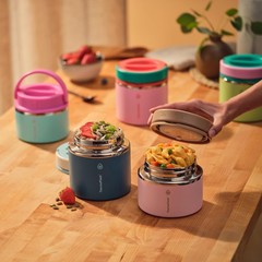 Thermoflask Insulated Food Jar Leakproof Lid 12 Oz Tropical Sunset — Stainless