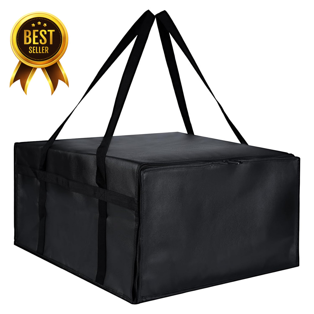 24x24x14 Inch Insulated Pizza Delivery Bag Hot Food Carrier Cooler Bag for Cater
