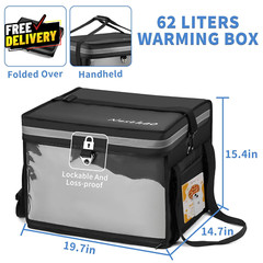 Insulated Food Delivery Bag for E-Bikes/Scooters/Motorcycles Waterproof D…..