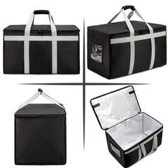 DERABY Insulated Delivery Bag Carrier XXXL 23″x15″x14″ Commercial
