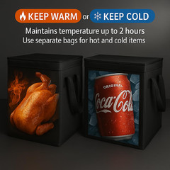 Catering Bag 24X15X14 3 Pack Insulated Food Delivery Bag Therma Cooler Bags