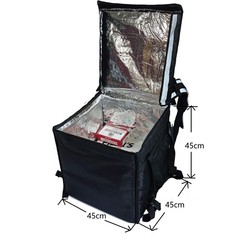 PK-92V: Large Rigid Heavy Duty Food Delivery Box for Motorcycle, Loading, 18 L x