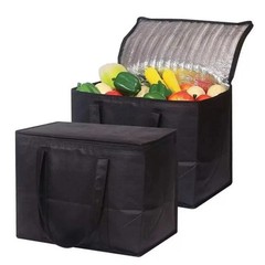 XL Insulated Food Bag Hot Cold Cooler Tote Pizza Warmer Zipper Storage