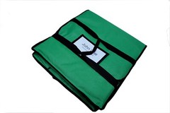 Insulated Pizza Delivery Bag, Green Nylon, 18″ x 18″ x 5″Holds up to (2)  2 PACK
