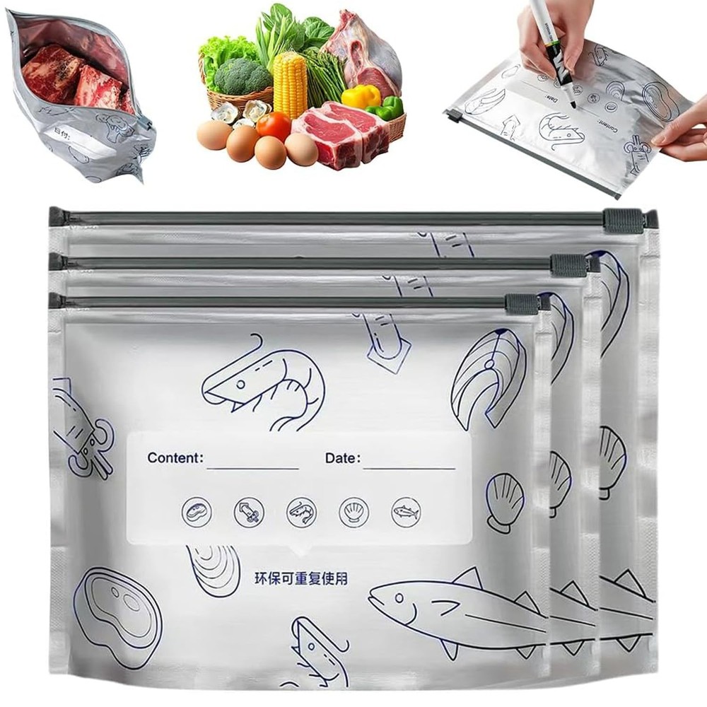 30PCS Reusable 1 inch x 1 x 1 inch, Silver with Transparent Exterior