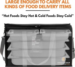 NEW Premium Insulated Food Delivery Bag Large Thermal Hot Cold Catering Bag