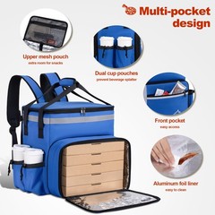 Food Delivery Backpack, Insulated Food Delivery Bags for Takeout Bike, Large …