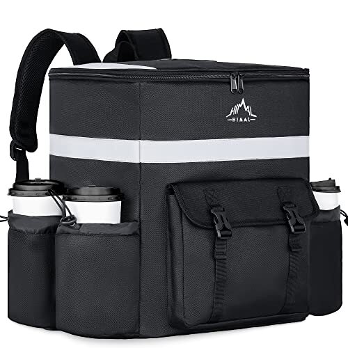 Food Delivery Backpack, insulated delivery bags for Delivery Bike, Large Pizz…