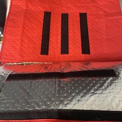 DoorDash Insulated Hot Pizza Bag Red With Handles 19.5 X 18.5” X 6” Ends To Ends