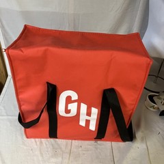 Grub Hub Delivery Bag Foil Insulated 18x18x8.5 Red Free Shipping