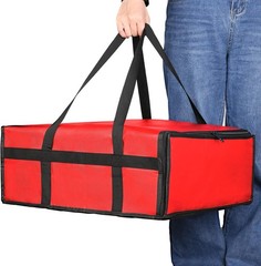 Heavy-Duty Insulated Pizza Carrier Bag – Fits 3 x 18″ Boxes – Durable & Stylish