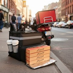 Large Expandable Insulated Backpack for Efficient Food Delivery — Up to 50kg