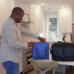 DURASACK Medium Insulated Food Delivery Bag – 13″x7″x13″ Reusable Thermal Tote
