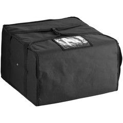 Pizza Delivery Bag Insulated Holds up (6) 16″ or (5) 18″ Pizzas 20x20x12» Black