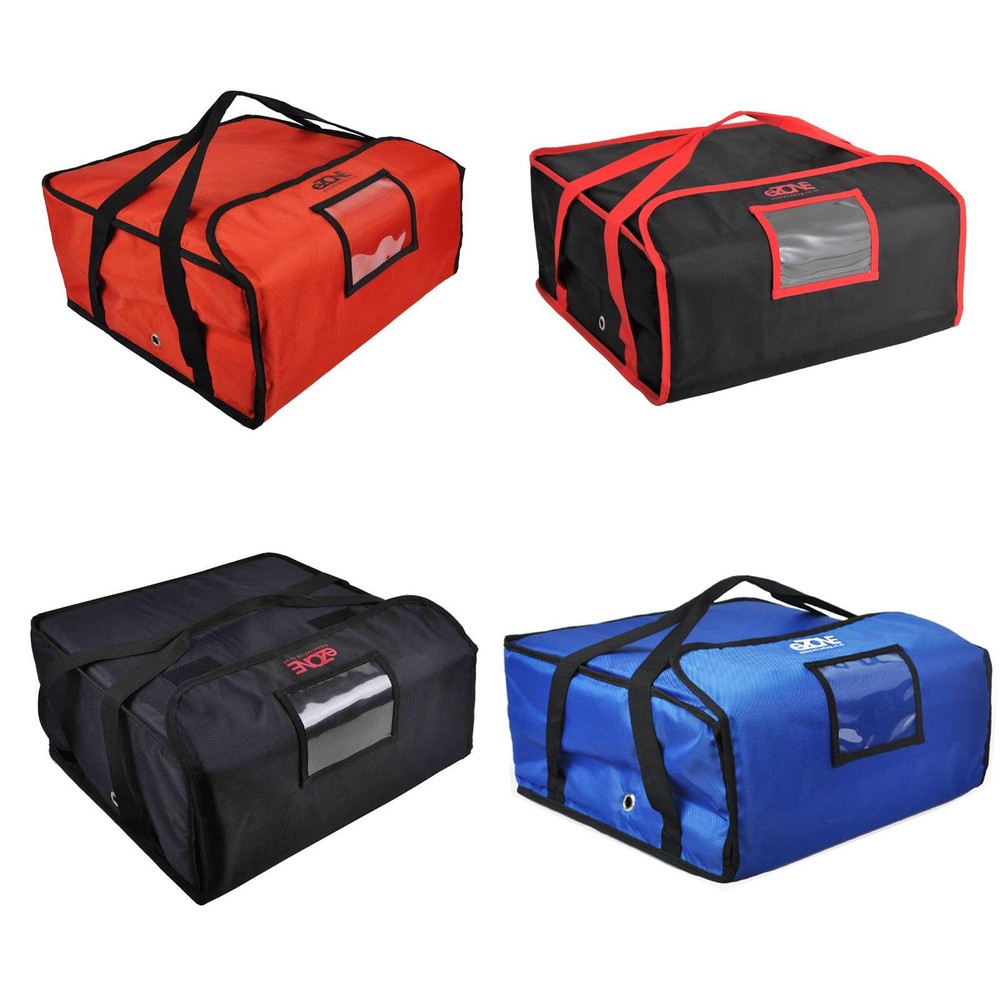 Heavy Duty Pizza Delivery Bag 4×16” Box Fully Insulated Waterproof Takeaway