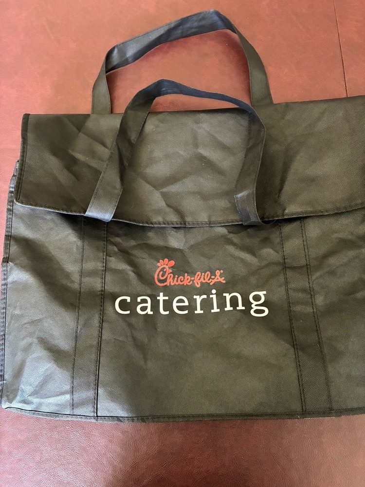 Chick Fil A Catering Tote Bag Lightweight Zip 22x12x14. Not Insulated.