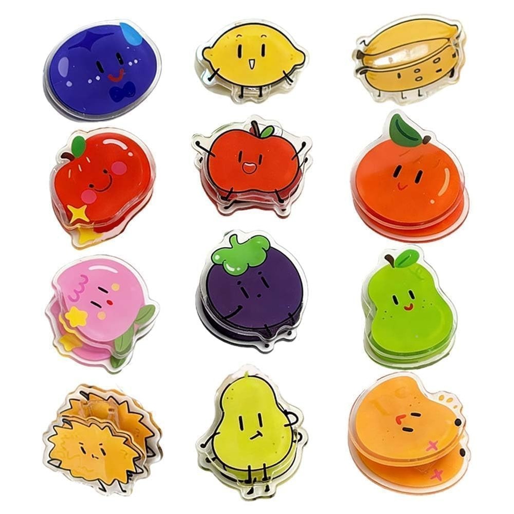 12 PCS Cute Chip Clip Bag Seal Clips,Funny Fruit Shaped Average, Mixcolor