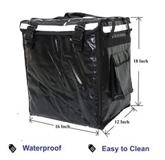 PK-66V: Insulated Food Delivery Backpack,16″ L x 12″ W x 18″ H, Top Loading,T…