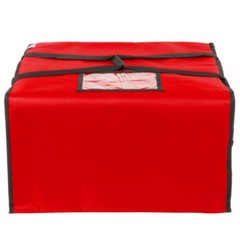 6 PACK Insulated Catering Pizza Food Delivery Carrier Bag Box Red 20″ 18″ 16″