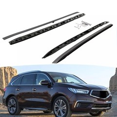2PCS Roof Rack Crossbars for MDX 2014-2021 Black Luggage Carriers Rail