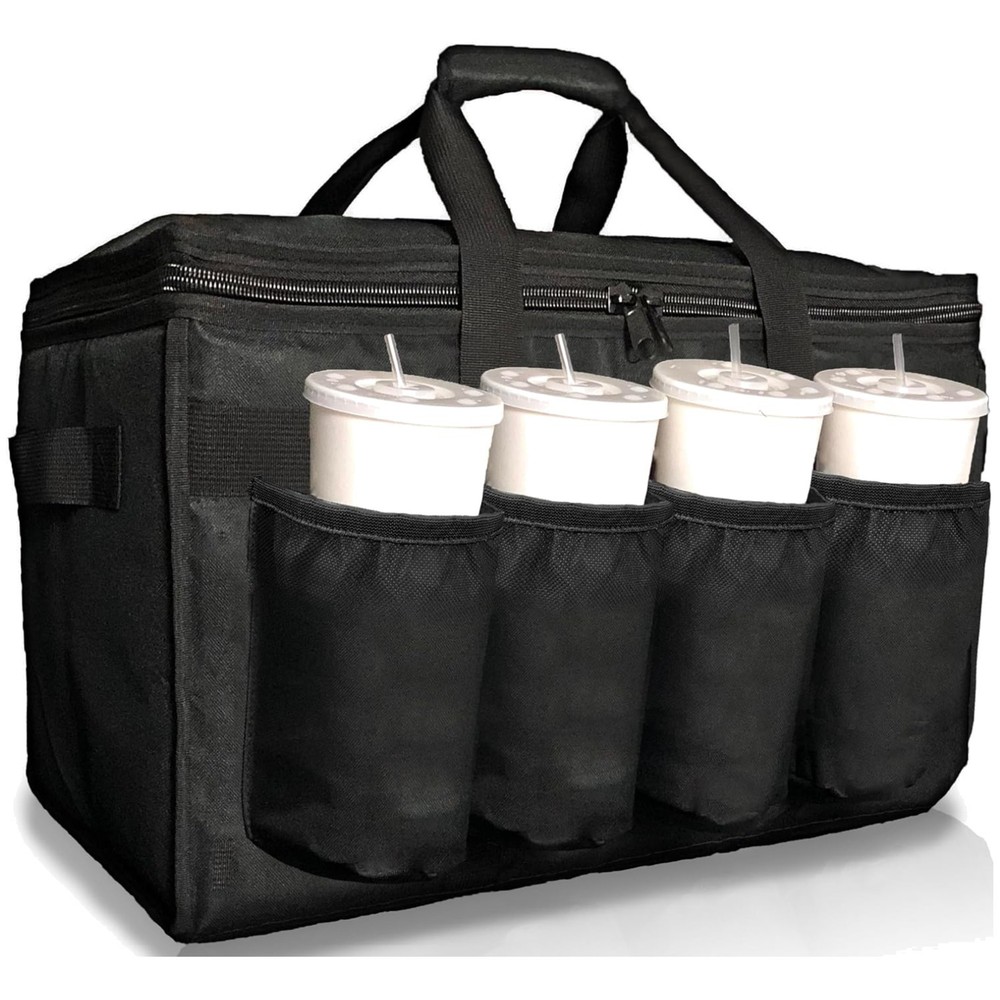 Insulated Drink Carrier Bag for Hot/Cold Beverages